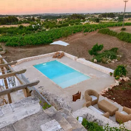 Helloapulia - Panoramic Trulli Pozzo Fornello With Private Pool Apartment Martina Franca